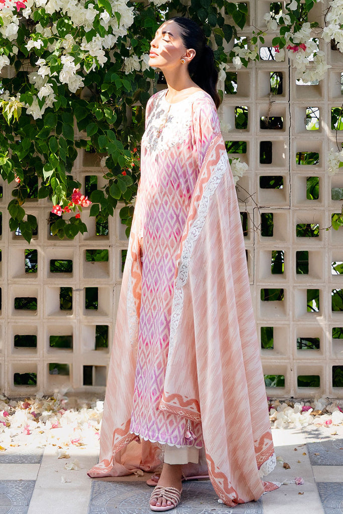 Cross Stitch | Cotton Satin 25 | RADIANT CHARM - Pakistani Designer Dress - by Cross Stitch - Type : Ladies Clothes - 100% Original at Saira Sultan
