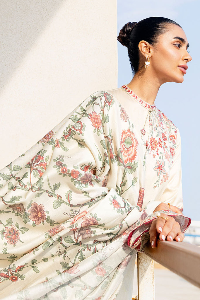 Cross Stitch | Cotton Satin 25 | PETAL SAND - Pakistani Designer Dress - by Cross Stitch - Type : Ladies Clothes - 100% Original at Saira Sultan