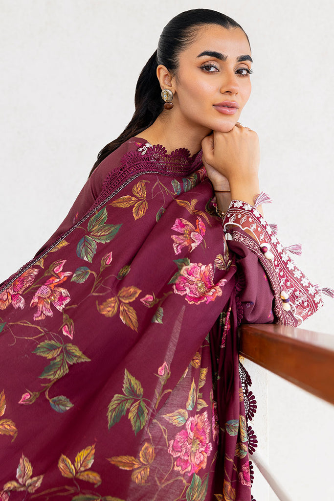 Cross Stitch | Cotton Satin 25 | FLORAL MUSE - Pakistani Designer Dress - by Cross Stitch - Type : Ladies Clothes - 100% Original at Saira Sultan