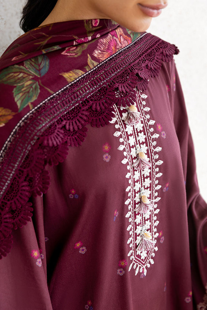 Cross Stitch | Cotton Satin 25 | FLORAL MUSE - Pakistani Designer Dress - by Cross Stitch - Type : Ladies Clothes - 100% Original at Saira Sultan