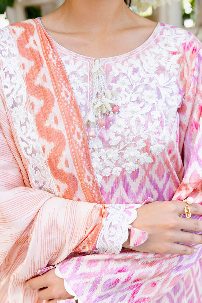 Cross Stitch | Cotton Satin 25 | RADIANT CHARM - Pakistani Designer Dress - by Cross Stitch - Type : Ladies Clothes - 100% Original at Saira Sultan