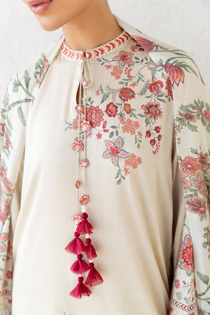 Cross Stitch | Cotton Satin 25 | PETAL SAND - Pakistani Designer Dress - by Cross Stitch - Type : Ladies Clothes - 100% Original at Saira Sultan