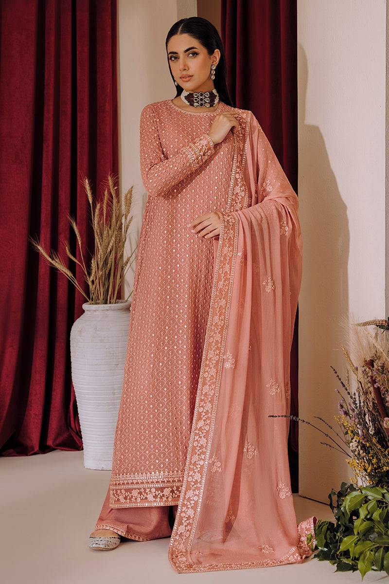 Cross Stitch | Eid Collection | CAMEO BROWN - Pakistani Designer Dress - by Cross Stitch | Type: Luxury - 100% Original at Saira Sultan