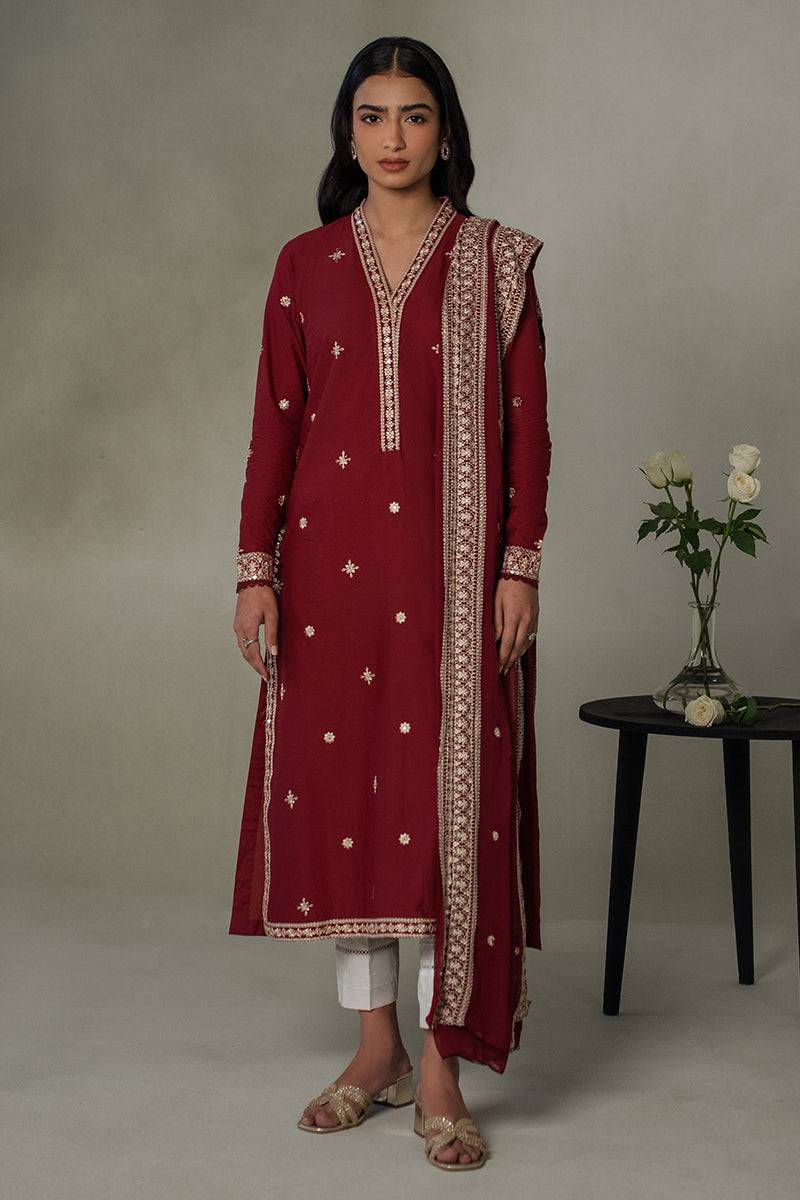 Cross Stitch | Eid Collection | AUTUMN FALL - Pakistani Designer Dress - by Cross Stitch | Type: Luxury - 100% Original at Saira Sultan