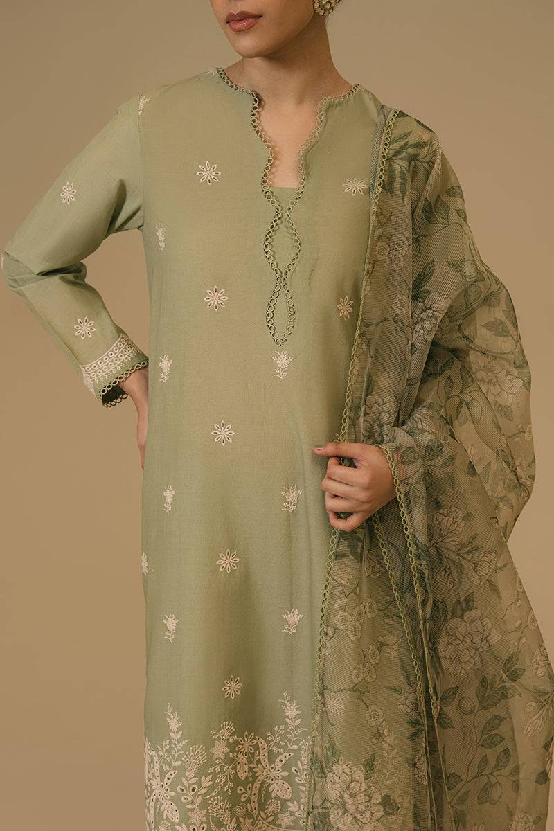 Cross Stitch | Eid Collection | OLIVE VISTA - Pakistani Designer Dress - by Cross Stitch | Type: Luxury - 100% Original at Saira Sultan