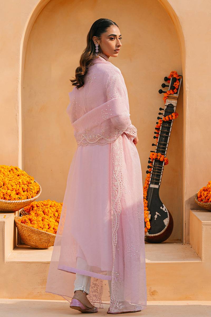 Cross Stitch | Eid Collection | MUTED PINK - Pakistani Designer Dress - by Cross Stitch | Type: Luxury - 100% Original at Saira Sultan