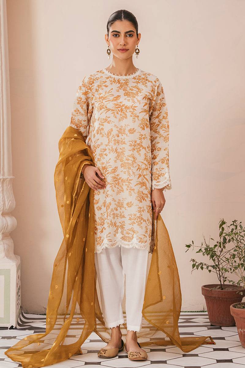 Cross Stitch | Eid Collection | RUSSET ZEAL - Pakistani Designer Dress - by Cross Stitch | Type: Luxury - 100% Original at Saira Sultan
