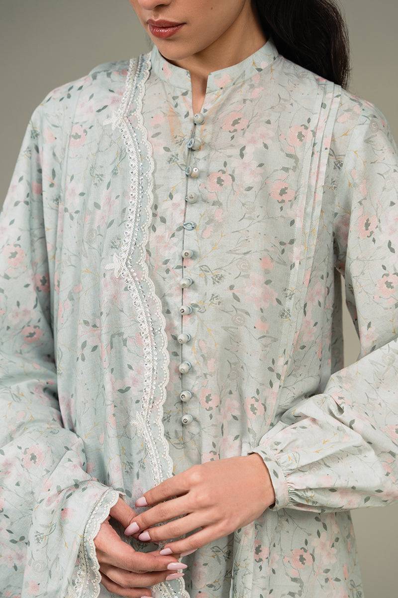Cross Stitch | Eid Collection | AQUA WHISPER - Pakistani Designer Dress - by Cross Stitch | Type: Luxury - 100% Original at Saira Sultan