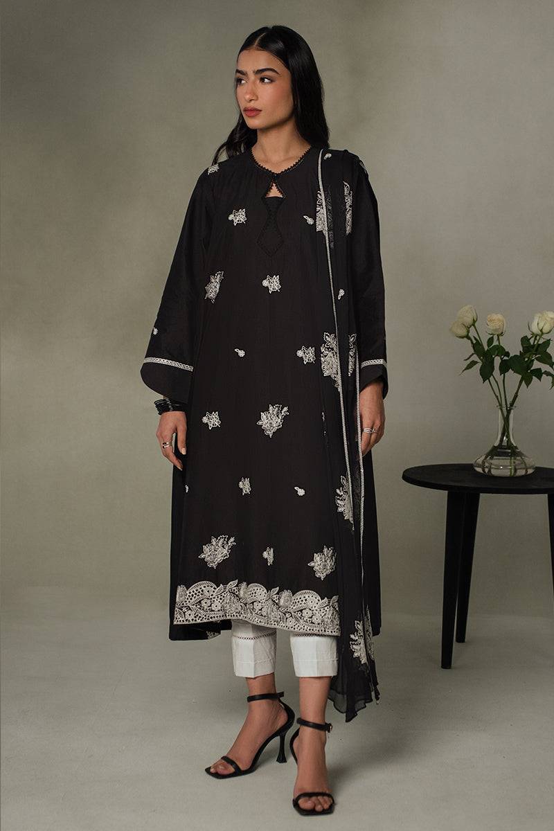 Cross Stitch | Eid Collection | MONOCHROMATIC - Pakistani Designer Dress - by Cross Stitch | Type: Luxury - 100% Original at Saira Sultan