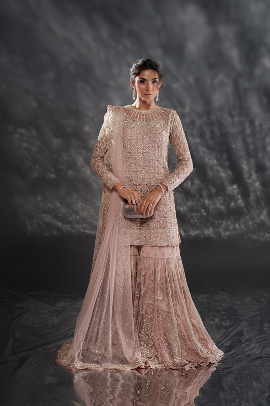 Ammara Khan | Kara Wedding Formals | D-04 XS Lavender Pinocchio Net