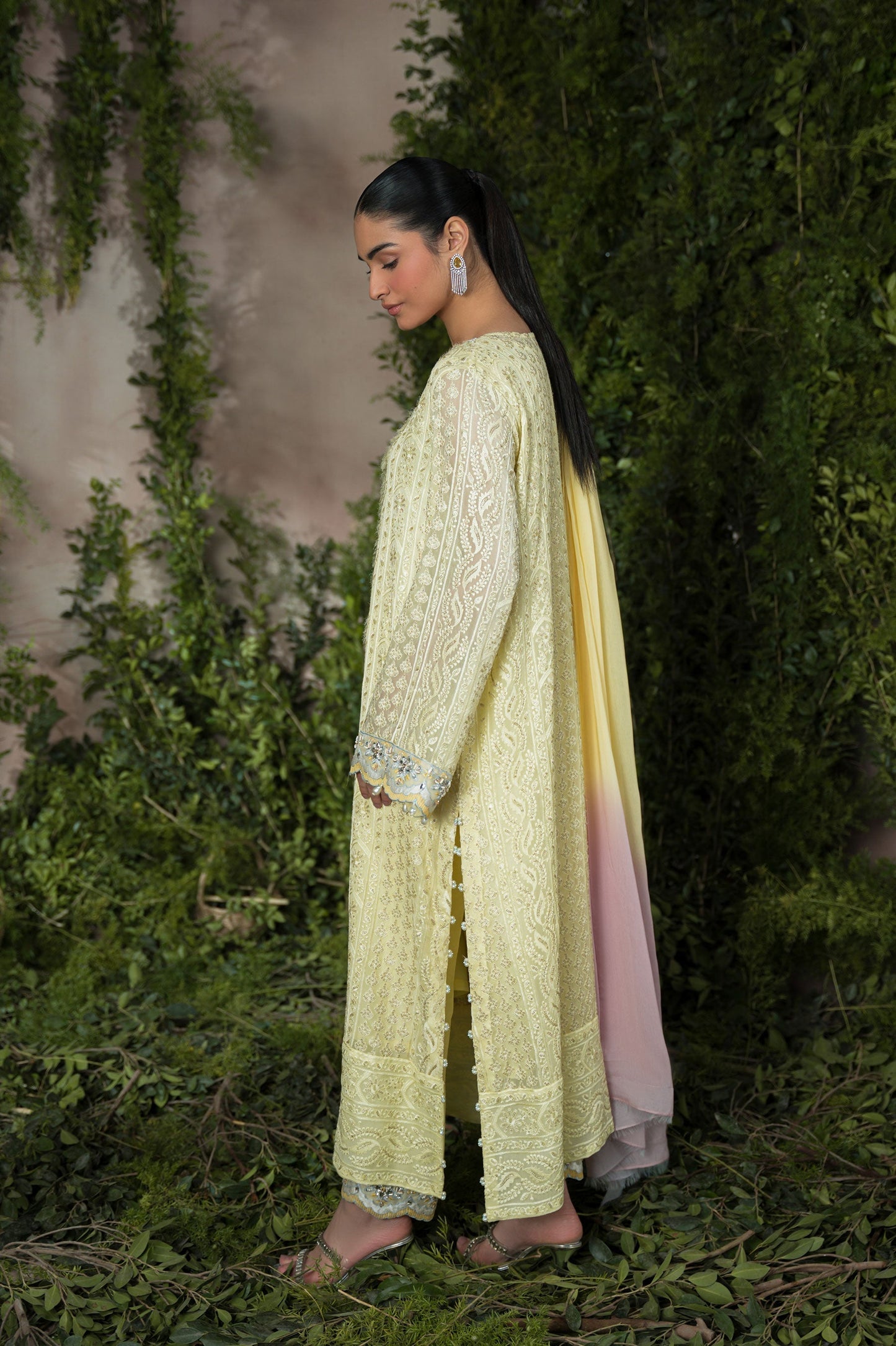 Ammara Khan | Sia 25 | D-09 S Pastel Yellow Chiffon