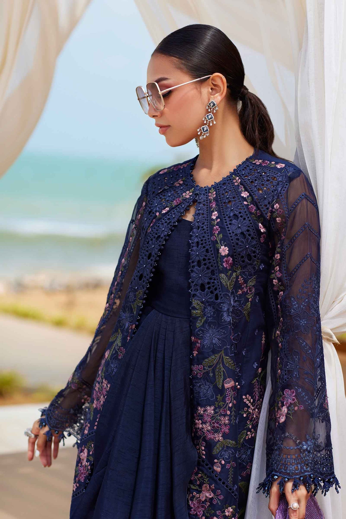 Maria B | Eid Collection 25 | 25-10 L Navy Blue Lawn