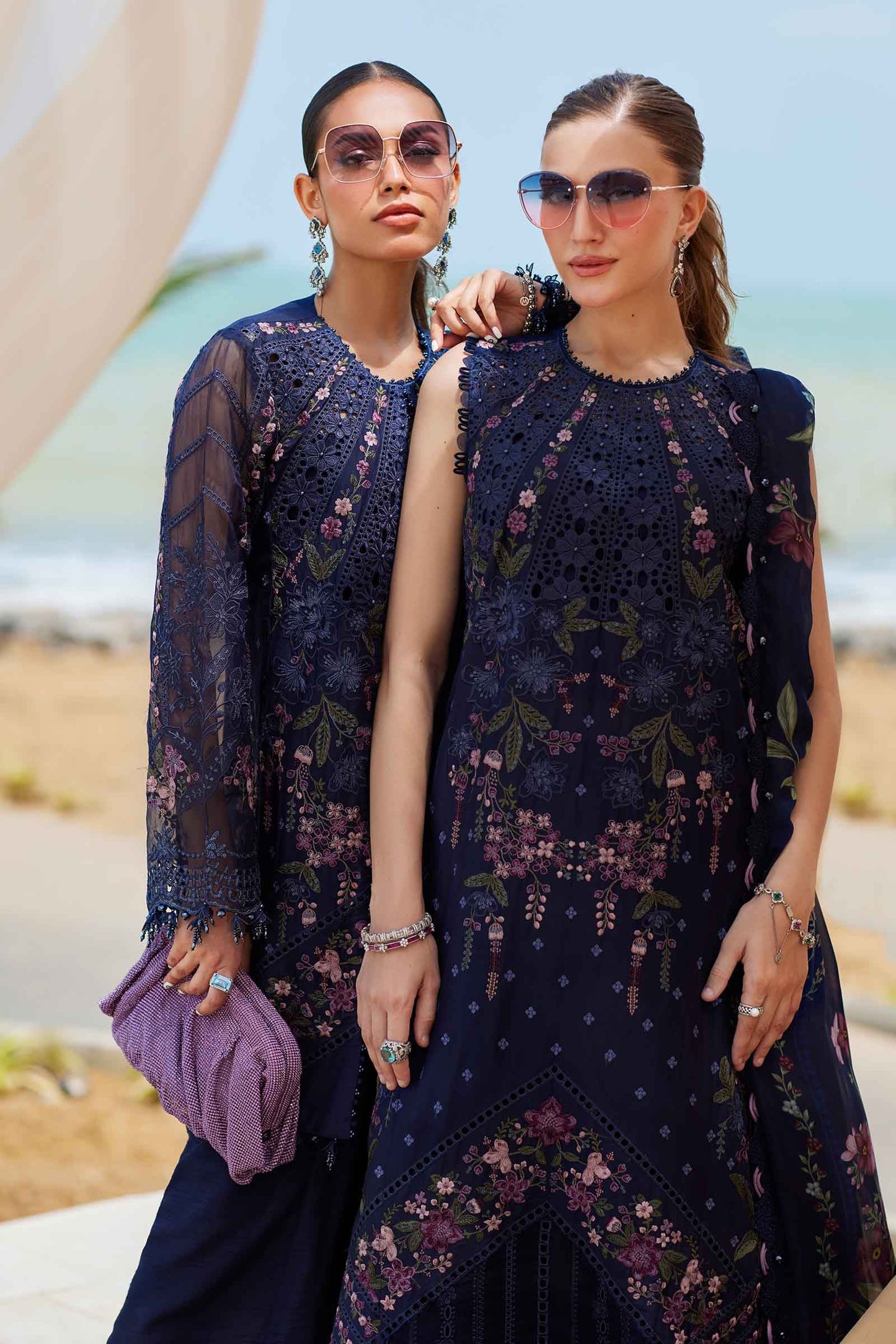 Maria B | Eid Collection 25 | 25-10 XL Navy Blue Lawn