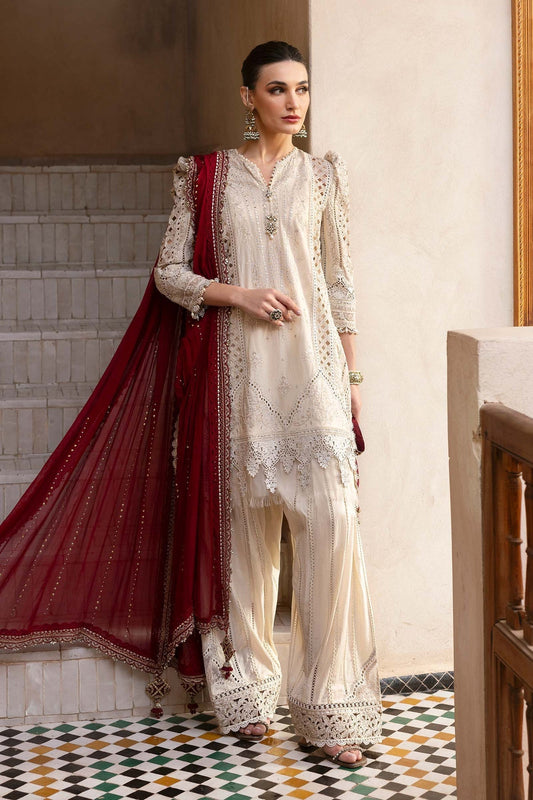 Maria B | Luxury Lawn 25 | D-2511-B XS Beige Lawn
