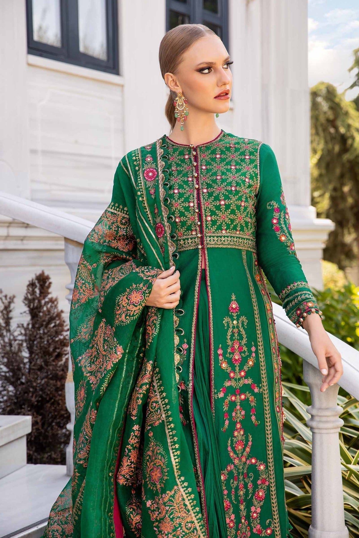 Maria B | Sateen Formals 24 | CST-811 - Pakistani Designer Dress - by Maria B | Type: Formal - 100% Original at Saira Sultan