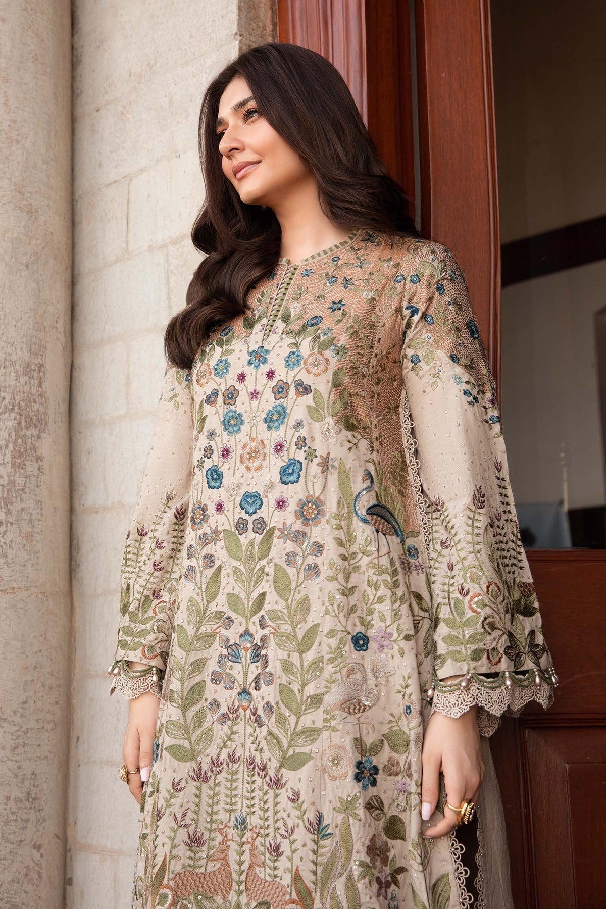 Maria B | Winter Luxe 24 | DL-1211 - Pakistani Designer Dress - by Maria B | Type: Ladies Clothes - 100% Original at Saira Sultan