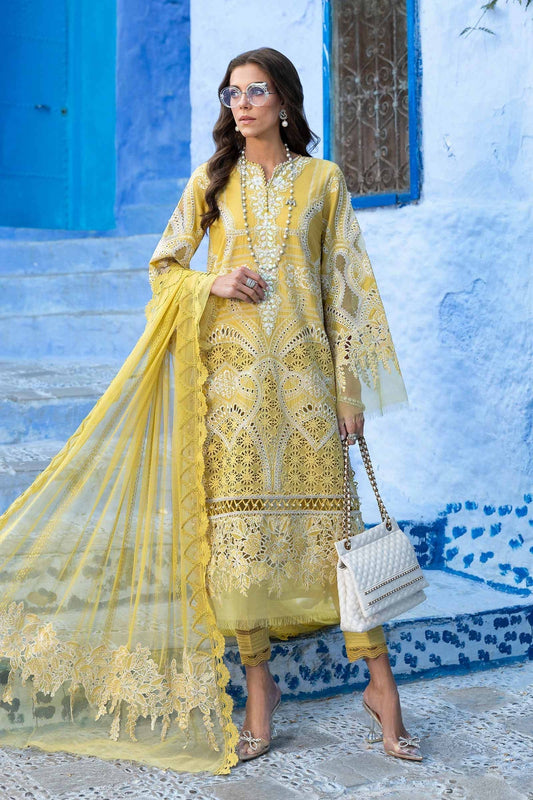 Maria B | Luxury Lawn 25 | D-2512-A XS Lime Lawn
