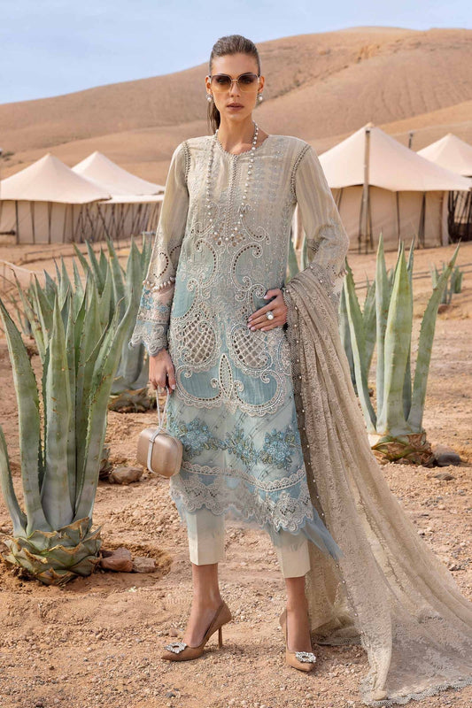 Maria B | Luxury Lawn 25 | D-2515-B XS Beige Lawn
