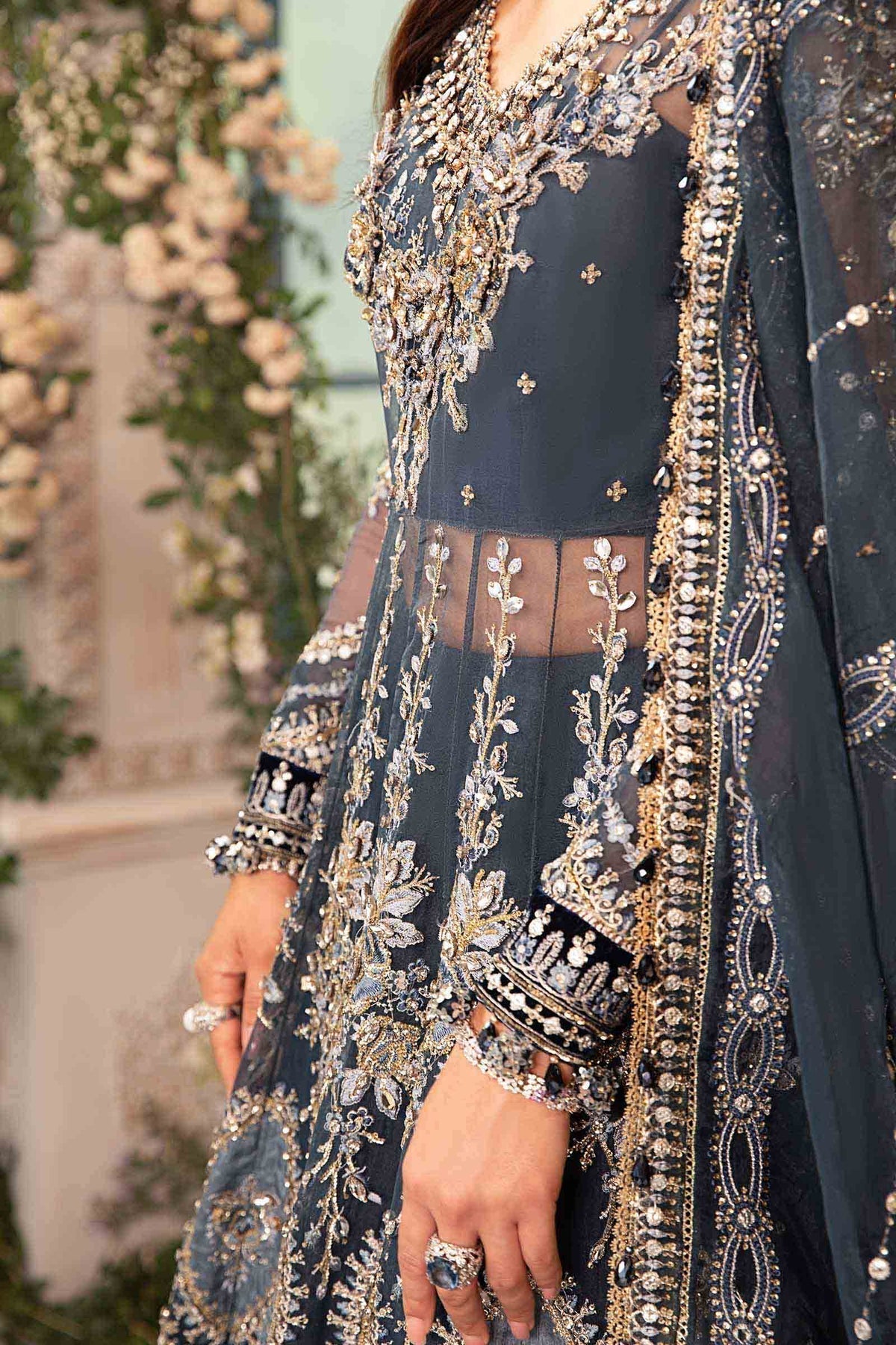 Maria B | Mbroidered Formals 24| Organza Suit | BD-2901 - Pakistani Designer Dress - by Maria B | Type: Ladies Clothes - 100% Original at Saira Sultan