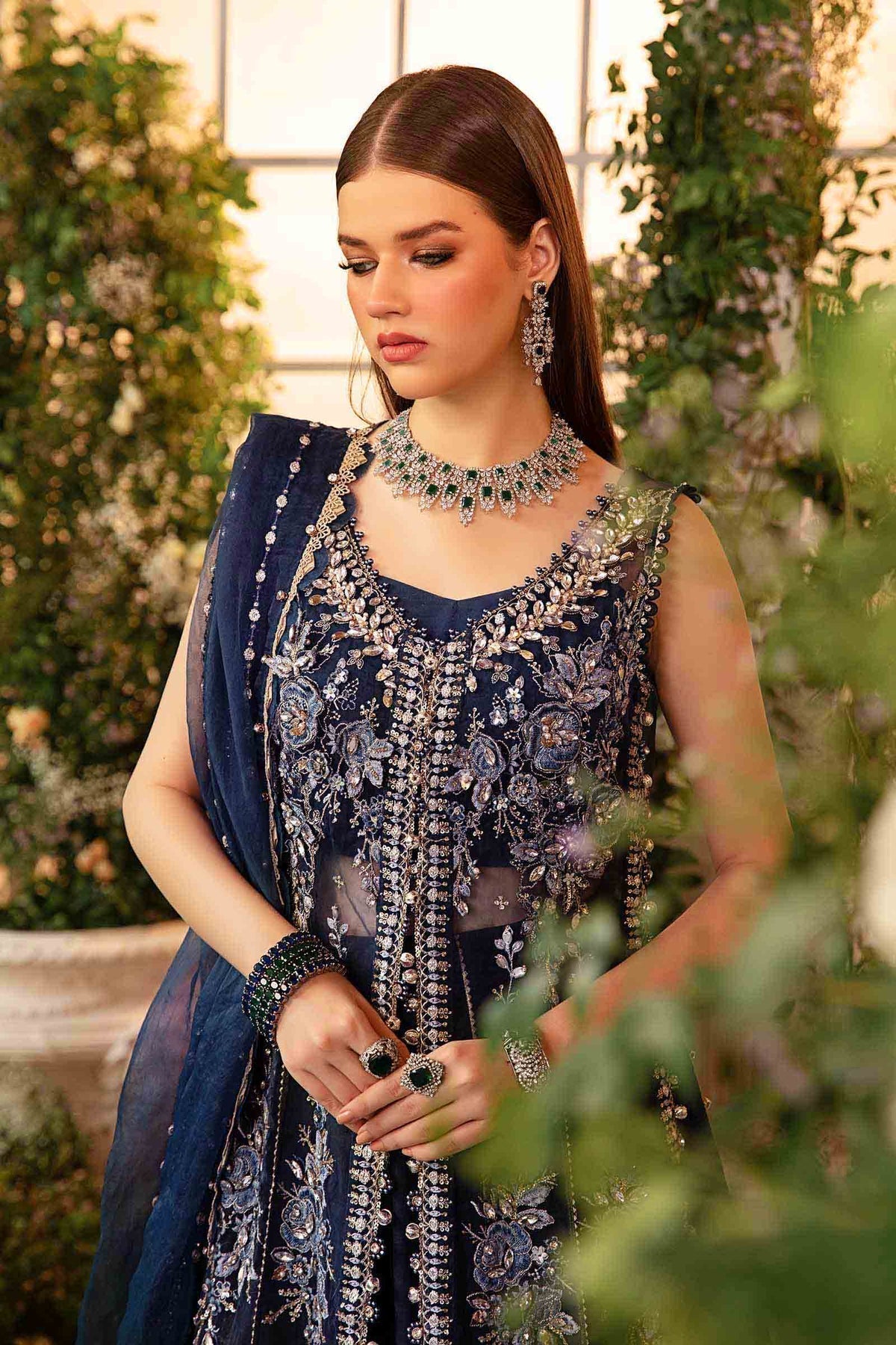 Maria B | Mbroidered Formals 24| Organza Suit | BD-2901 - Pakistani Designer Dress - by Maria B | Type: Ladies Clothes - 100% Original at Saira Sultan