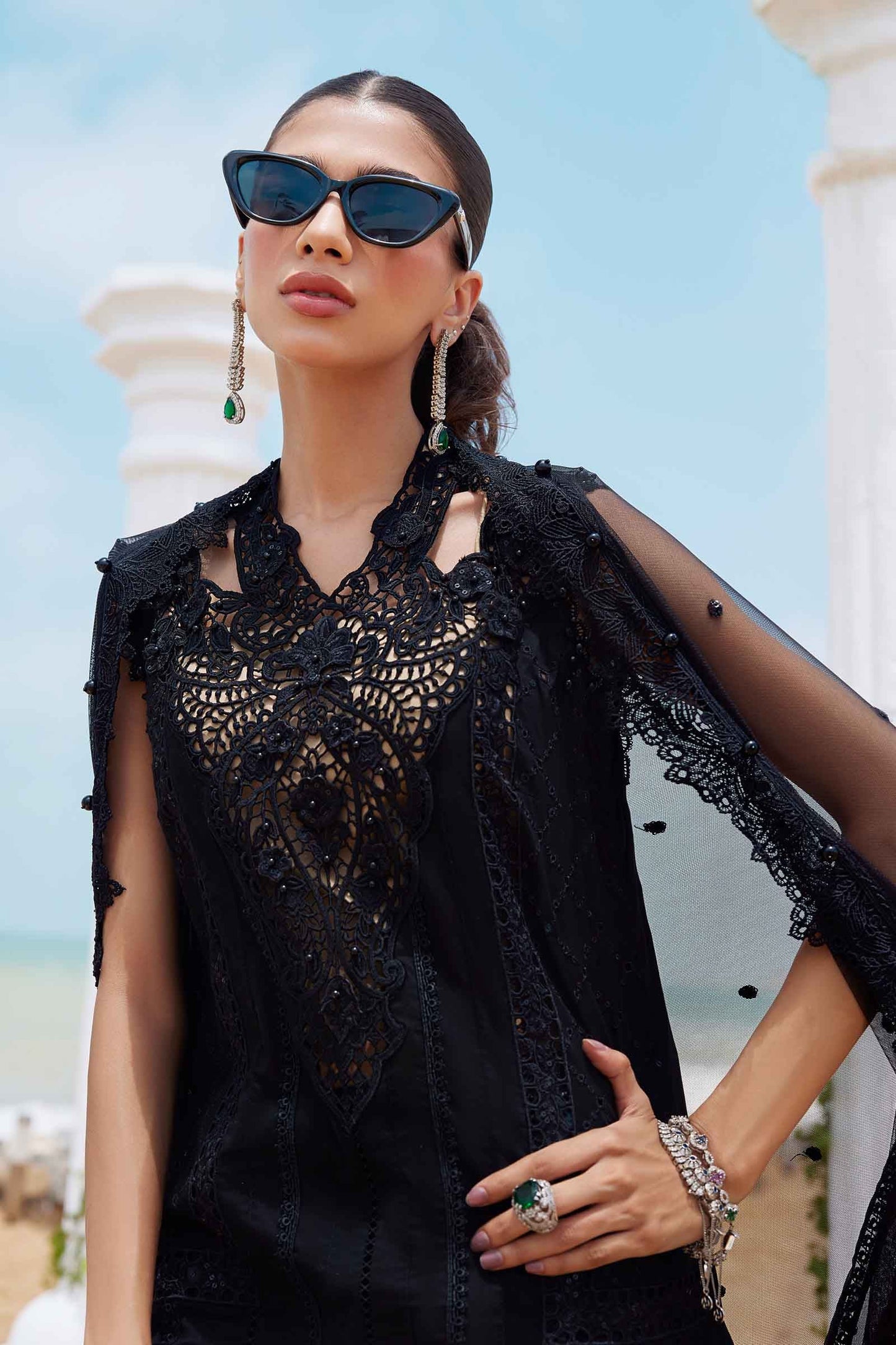 Maria B | Eid Collection 25 | 25-01 M Black Lawn