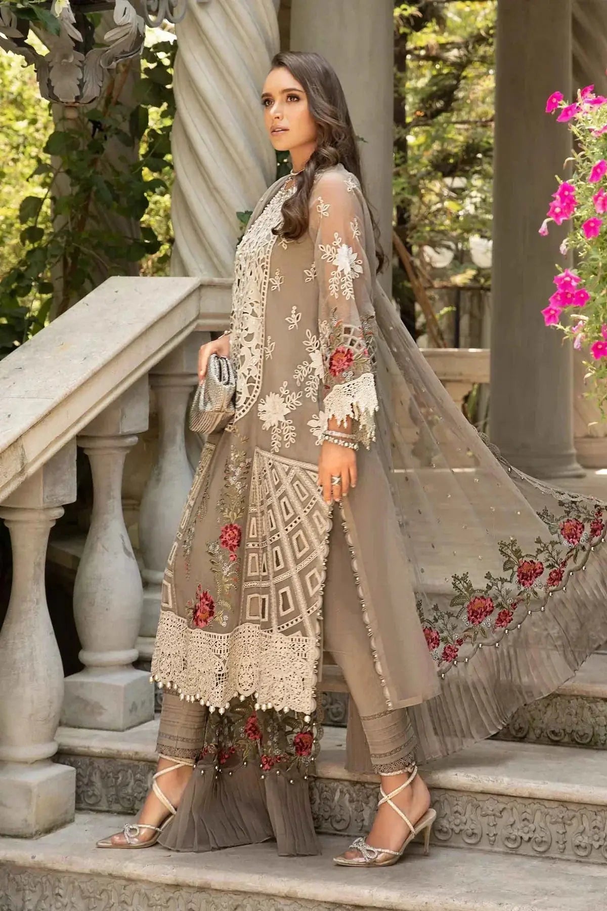 Maria B | Eid Lawn Collection | 01 - Pakistani Designer Dress - by Maria B | Type: Luxury - 100% Original at Saira Sultan