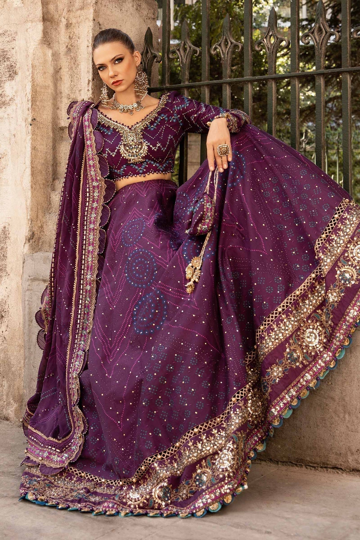 Maria B | Sateen Formals 24 | CST-802 - Pakistani Designer Dress - by Maria B | Type: Formal - 100% Original at Saira Sultan