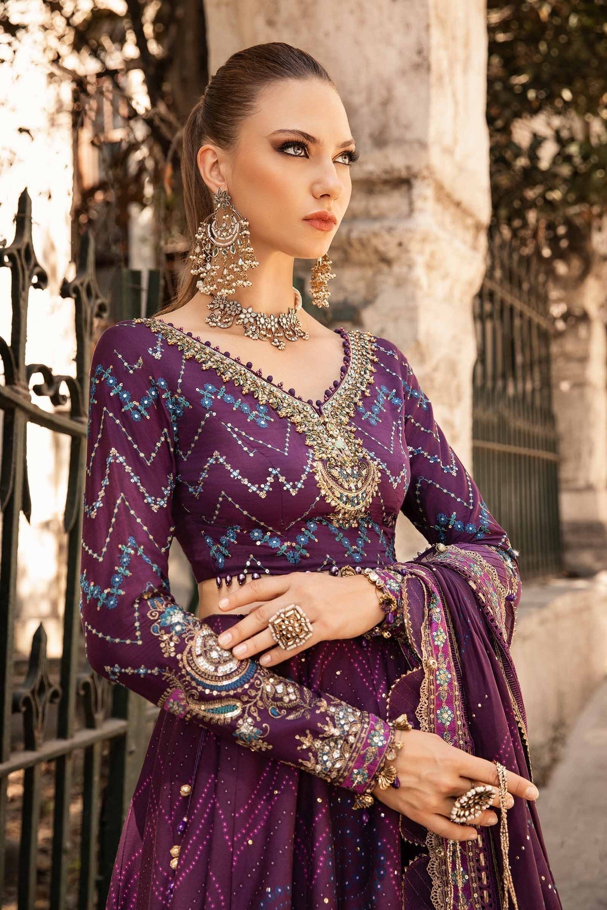 Maria B | Sateen Formals 24 | CST-802 - Pakistani Designer Dress - by Maria B | Type: Formal - 100% Original at Saira Sultan
