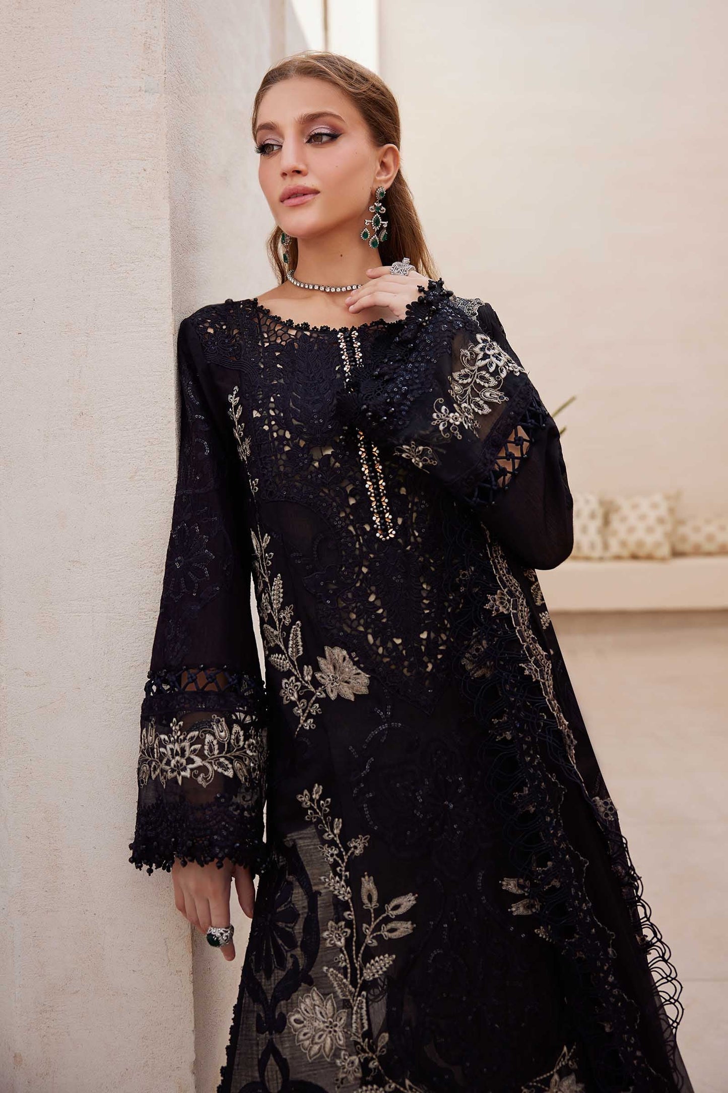 Maria B | Eid Collection 25 | 25-03 M Black Lawn