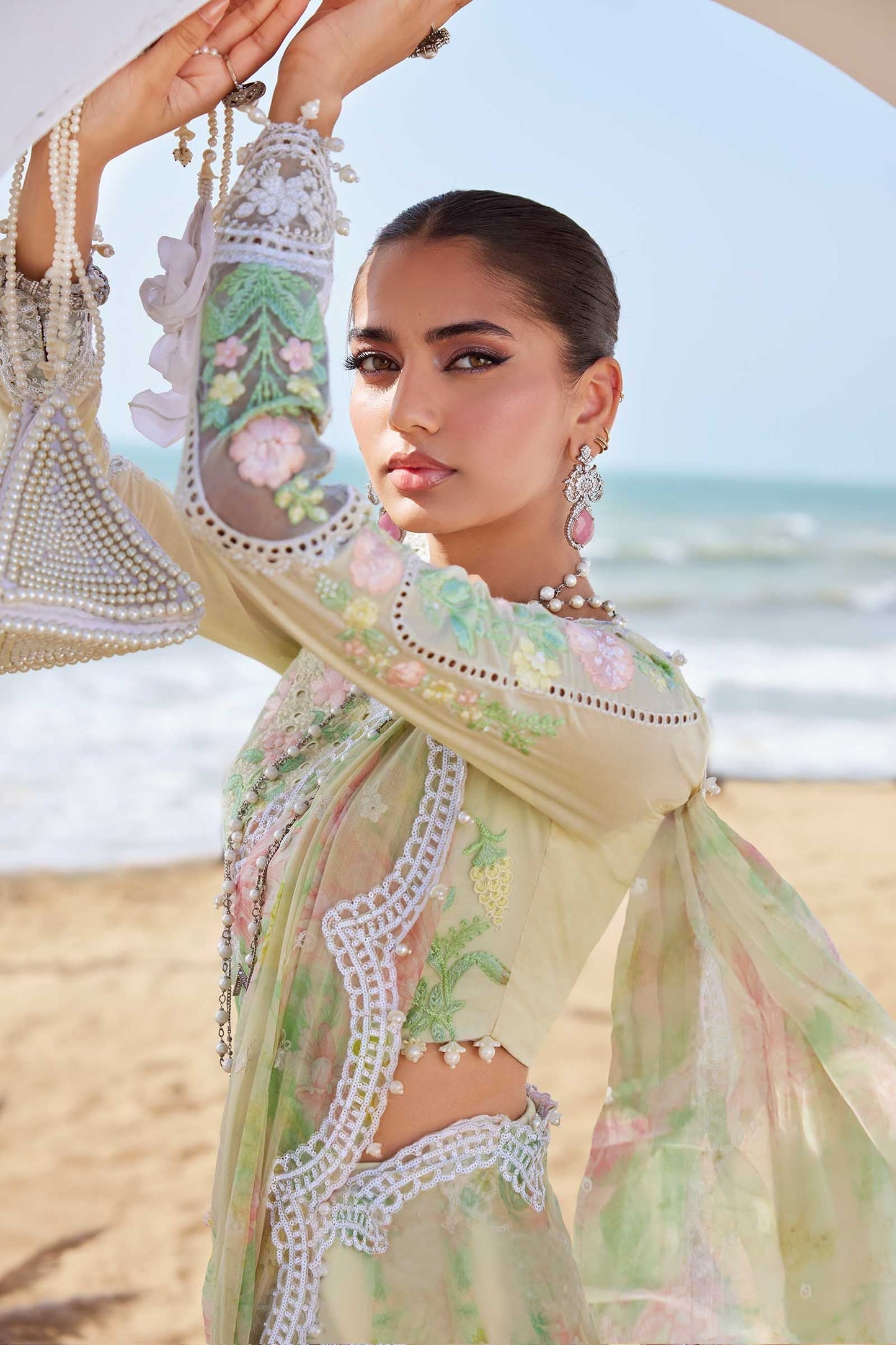 Maria B | Eid Collection 25 | 25-04 M Lime Yellow Lawn