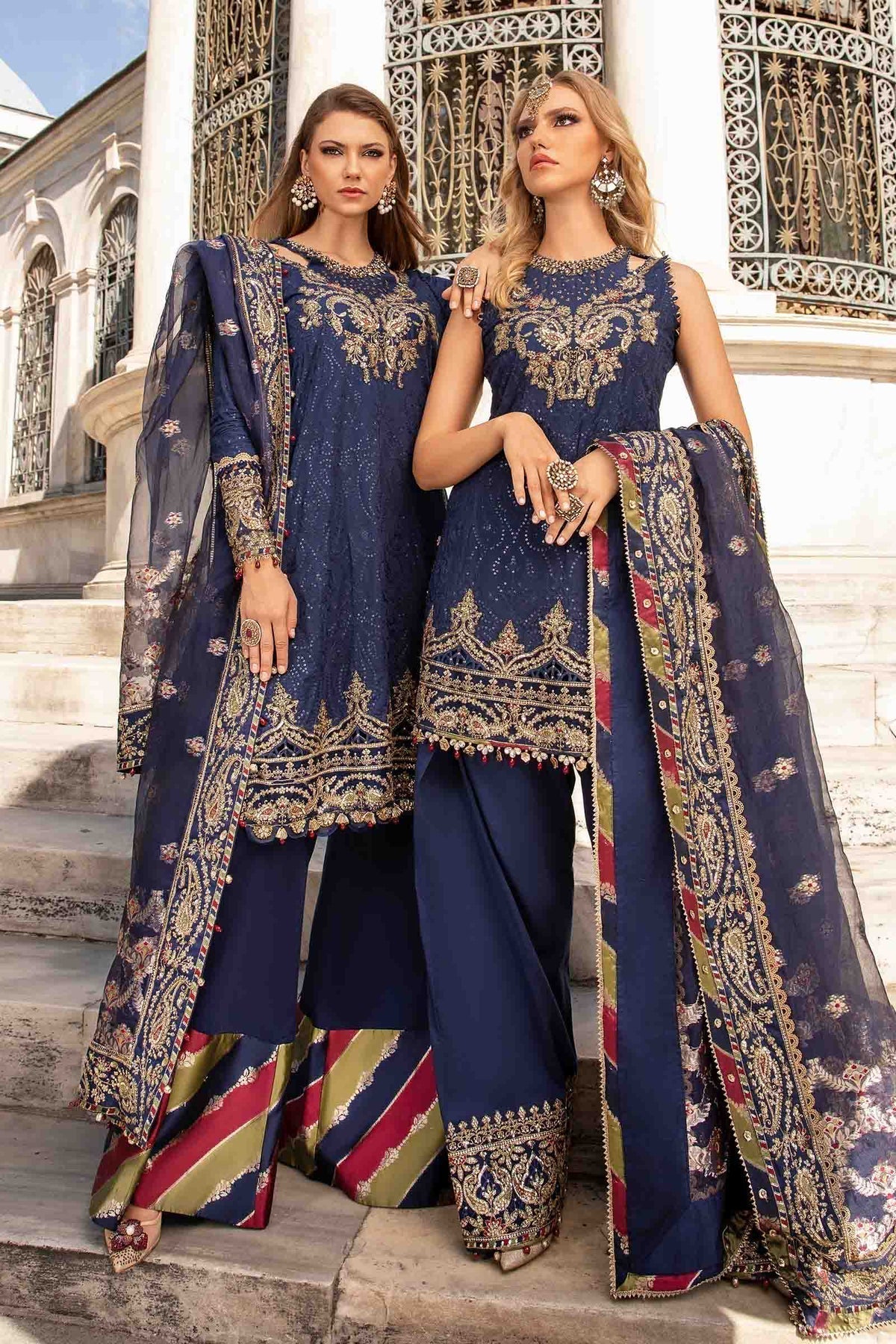 Maria B | Sateen Formals 24 | CST-804 - Pakistani Designer Dress - by Maria B | Type: Formal - 100% Original at Saira Sultan