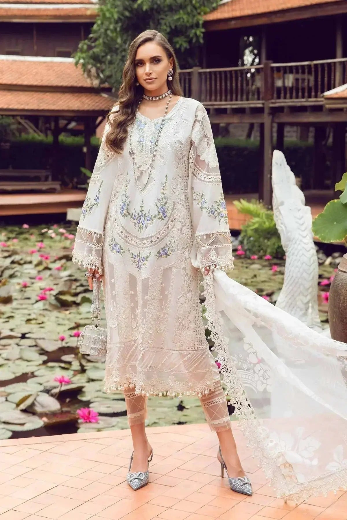 Maria B | Eid Lawn Collection | 04 - Pakistani Designer Dress - by Maria B | Type: Luxury - 100% Original at Saira Sultan