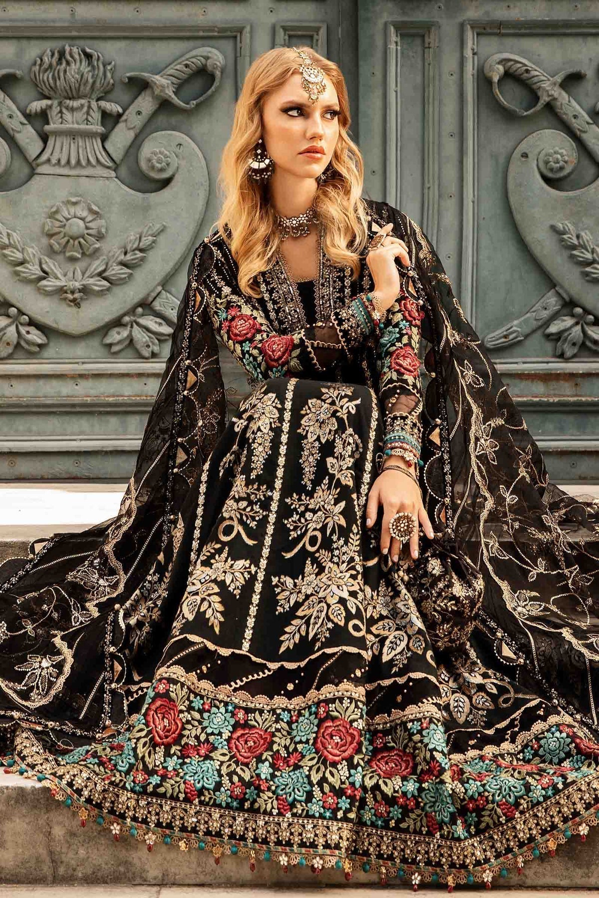 Maria B | Sateen Formals 24 | CST-806 - Pakistani Designer Dress - by Maria B | Type: Formal - 100% Original at Saira Sultan