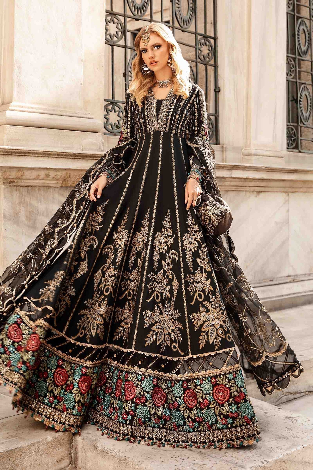 Maria B | Sateen Formals 24 | CST-806 - Pakistani Designer Dress - by Maria B | Type: Formal - 100% Original at Saira Sultan