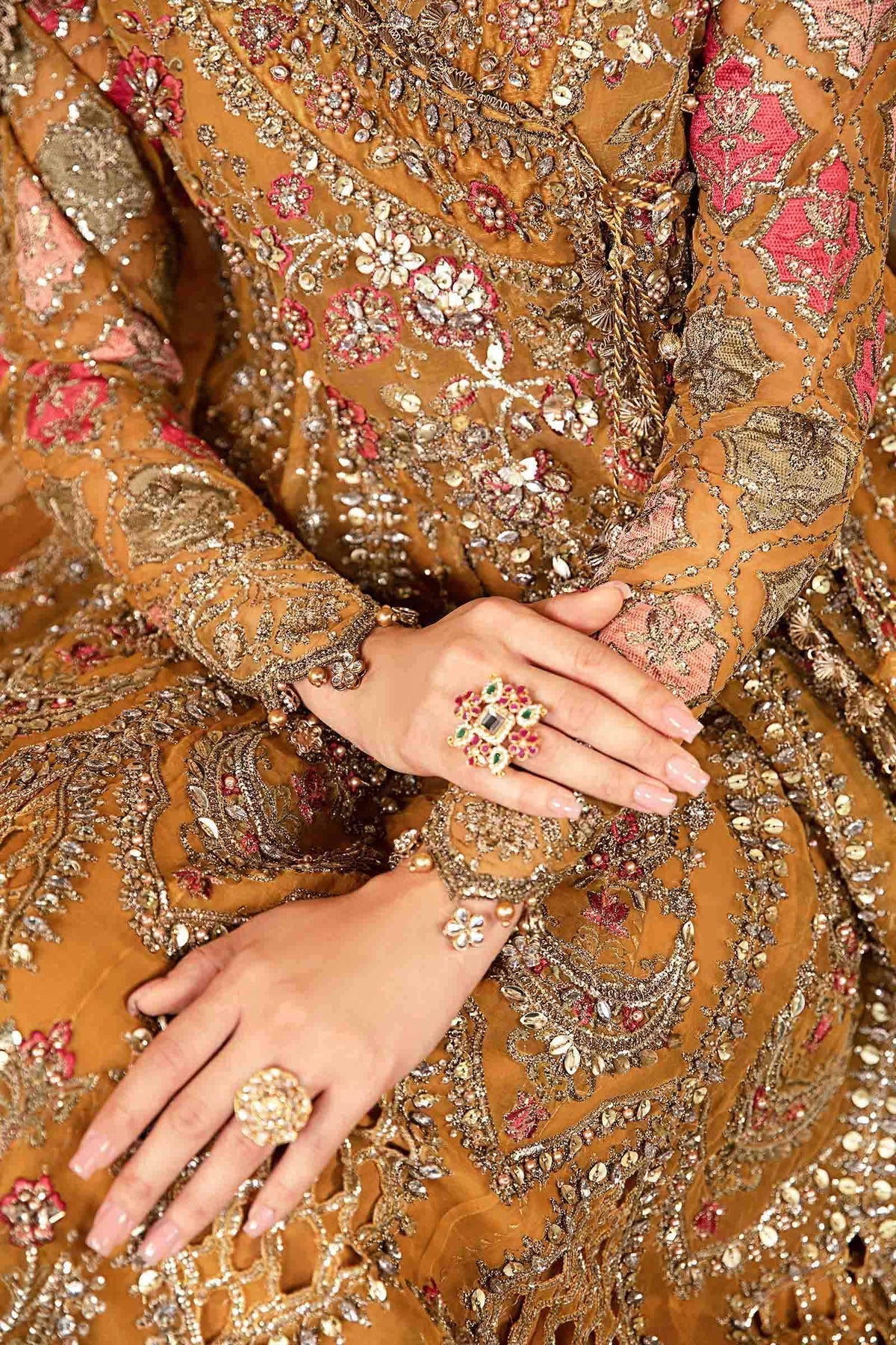 Maria B | Mbroidered Formals 24 | Organza Suit | BD-2907 - Pakistani Designer Dress - by Maria B | Type: Ladies Clothes - 100% Original at Saira Sultan