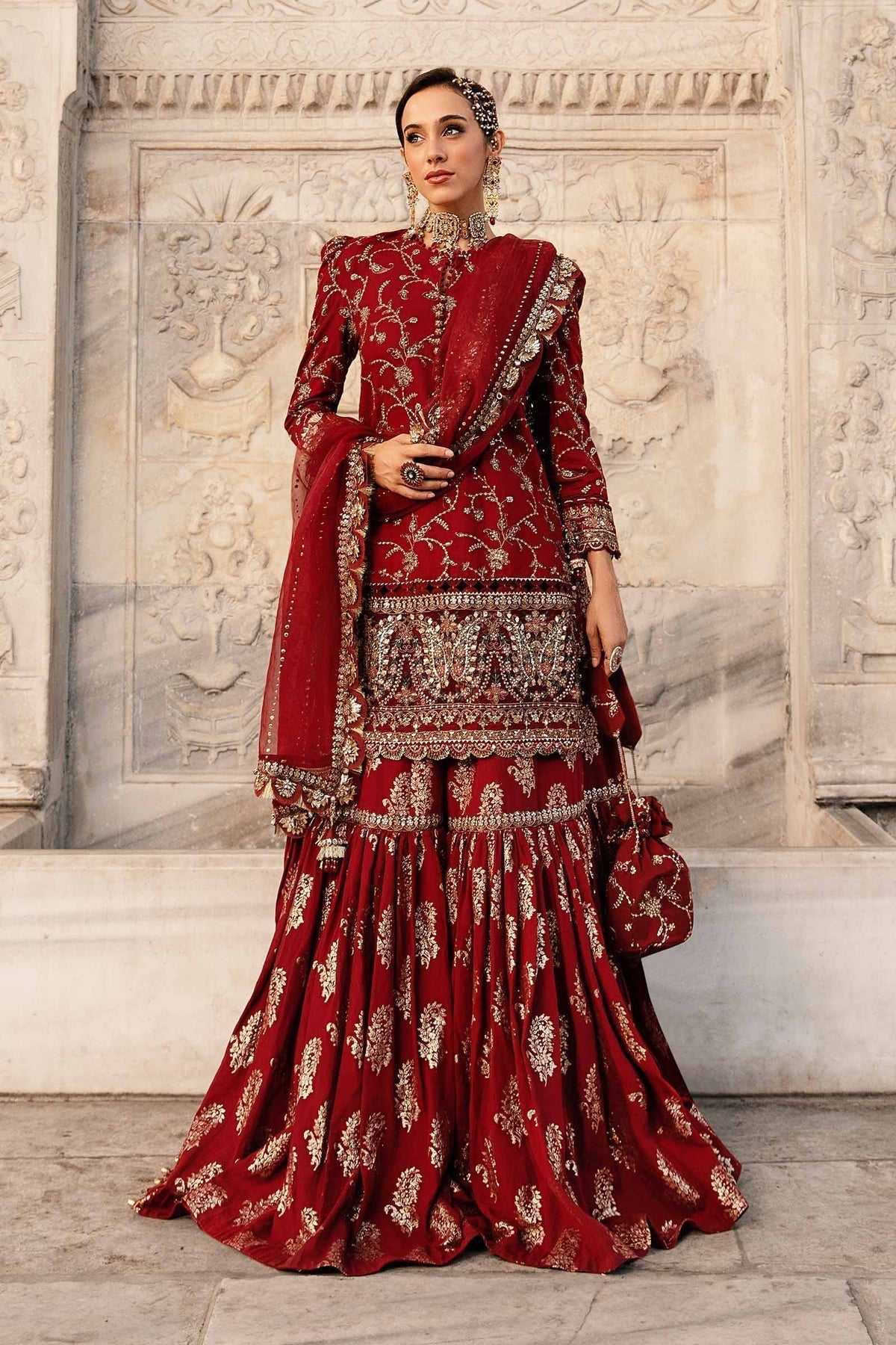 Maria B | Sateen Formals 24 | CST-807 - Pakistani Designer Dress - by Maria B | Type: Formal - 100% Original at Saira Sultan