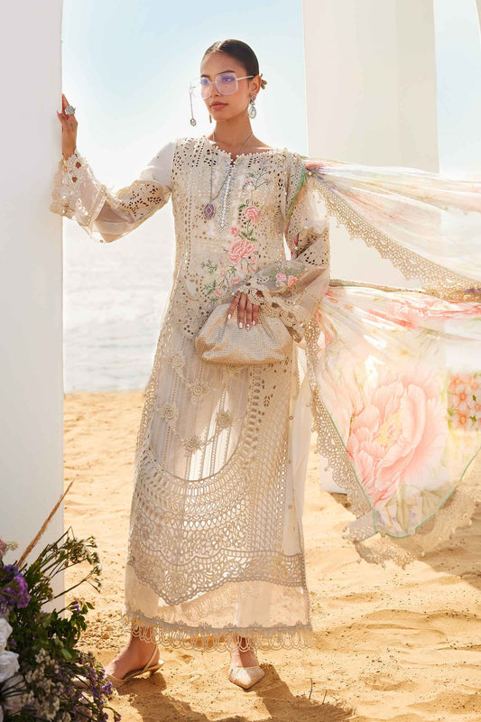 Maria B | Eid Collection 25 | 25-07 XS Beige Lawn