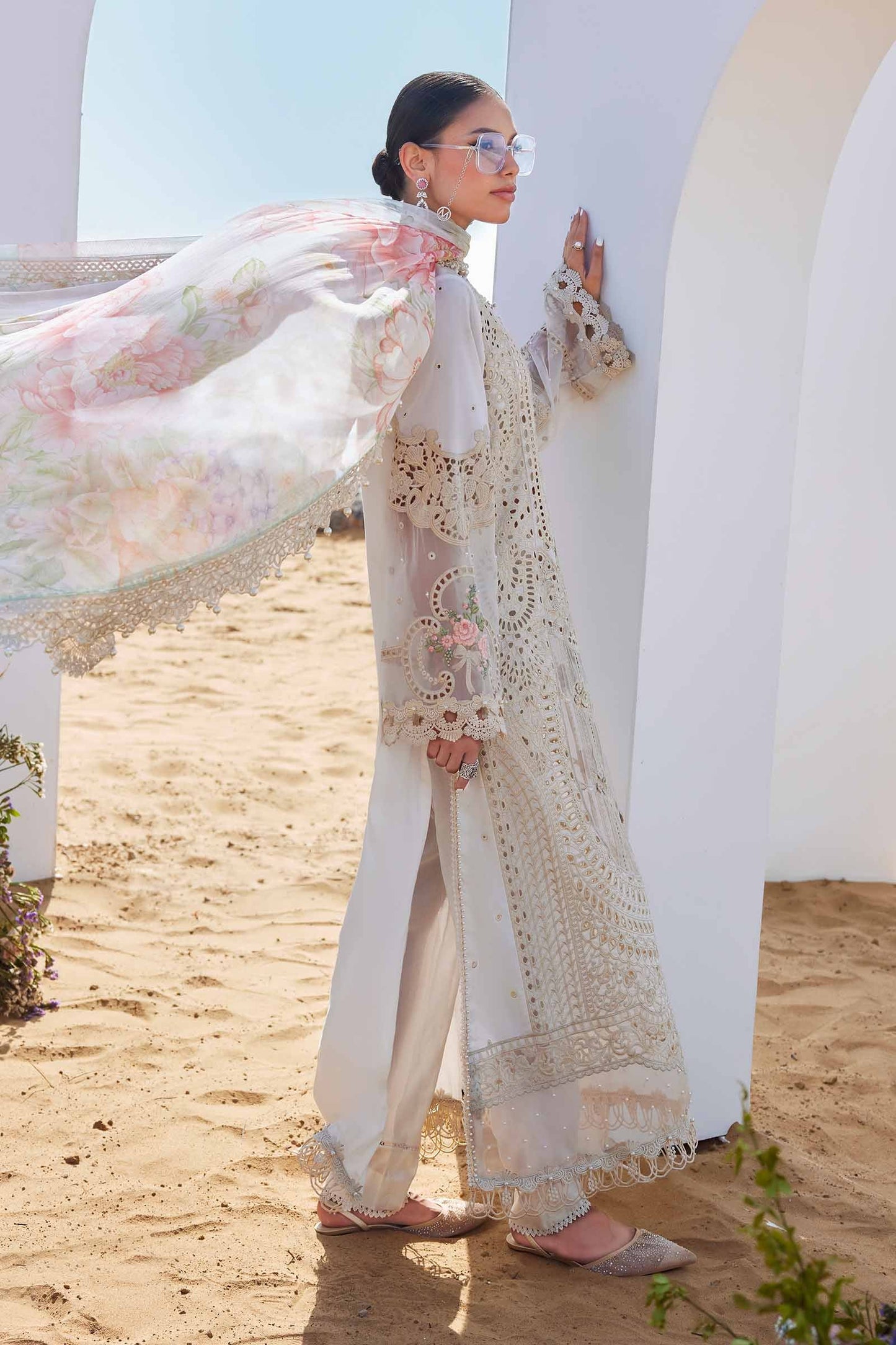 Maria B | Eid Collection 25 | 25-07 S Beige Lawn