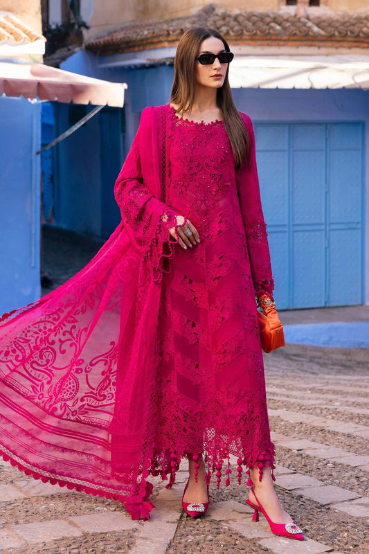 Maria B | Luxury Lawn 25 | D-2508-A XS Fuchsia Pink Lawn