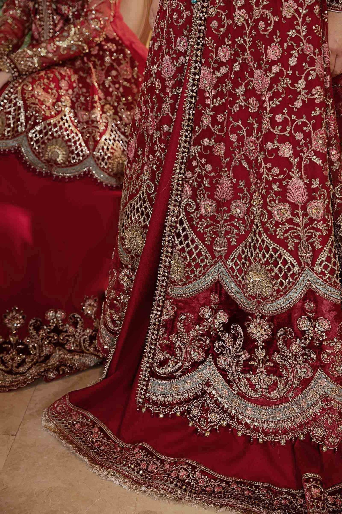 Maria B | Mbroidered Formals 24 | Organza Suit | BD-2908 - Pakistani Designer Dress - by Maria B | Type: Ladies Clothes - 100% Original at Saira Sultan