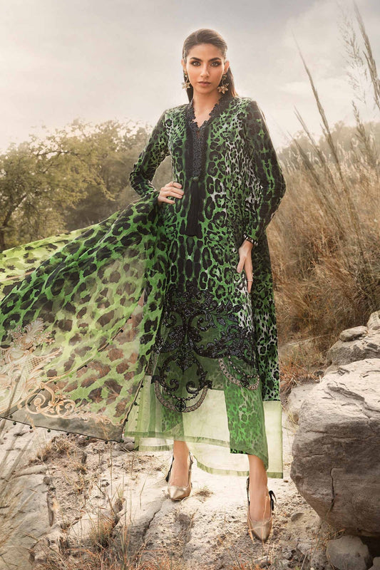 Maria B | M Prints Winter 24 | MPT-2409-A XS Green Long Shirt