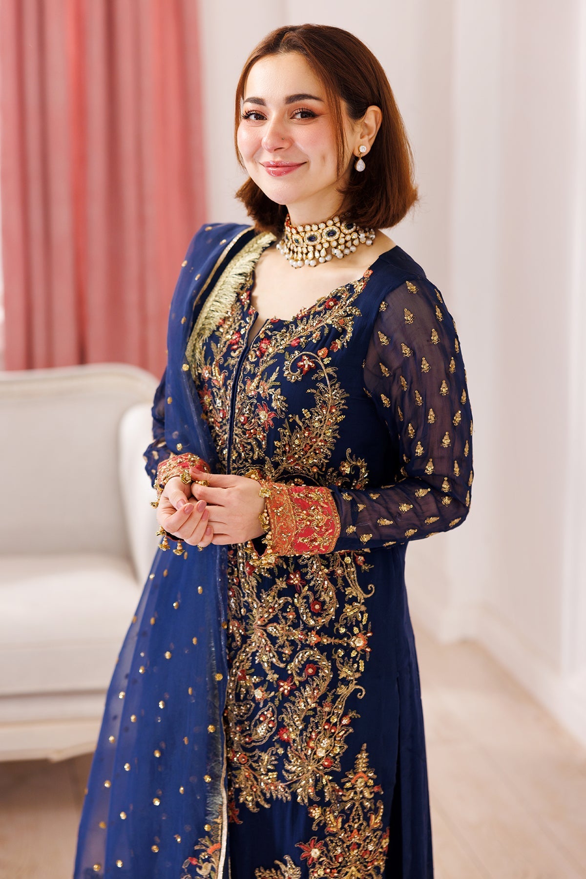 Charizma | Dastaan e Jashaan 25 | DJ5-07 L Navy Blue Chiffon