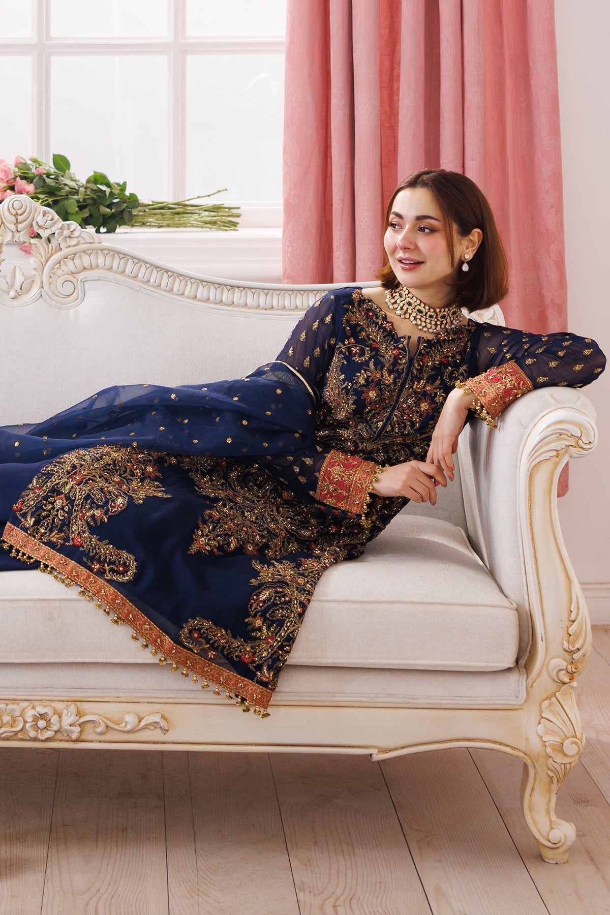 Charizma | Dastaan e Jashaan 25 | DJ5-07 M Navy Blue Chiffon