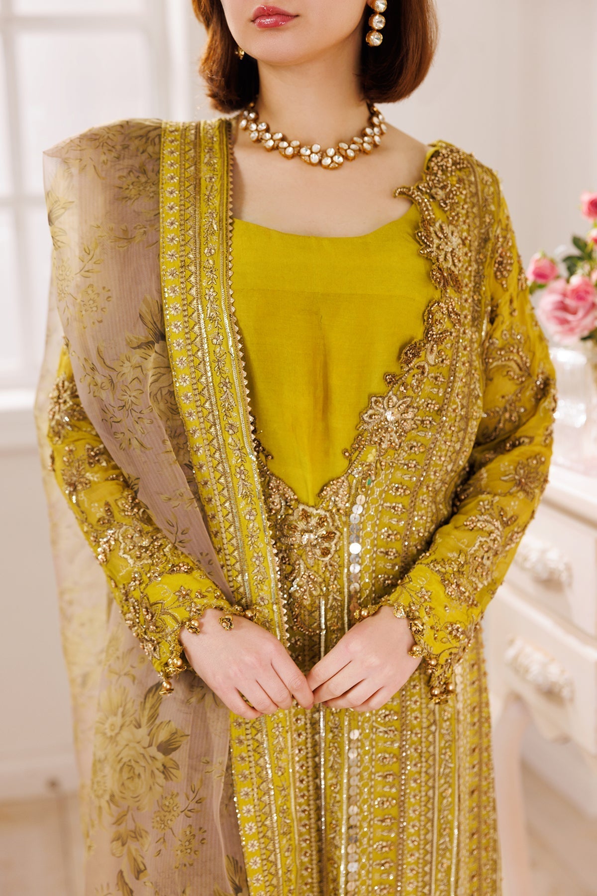 Charizma | Dastaan e Jashaan Formals 25 | DJ5-04 M Mustard Chiffon