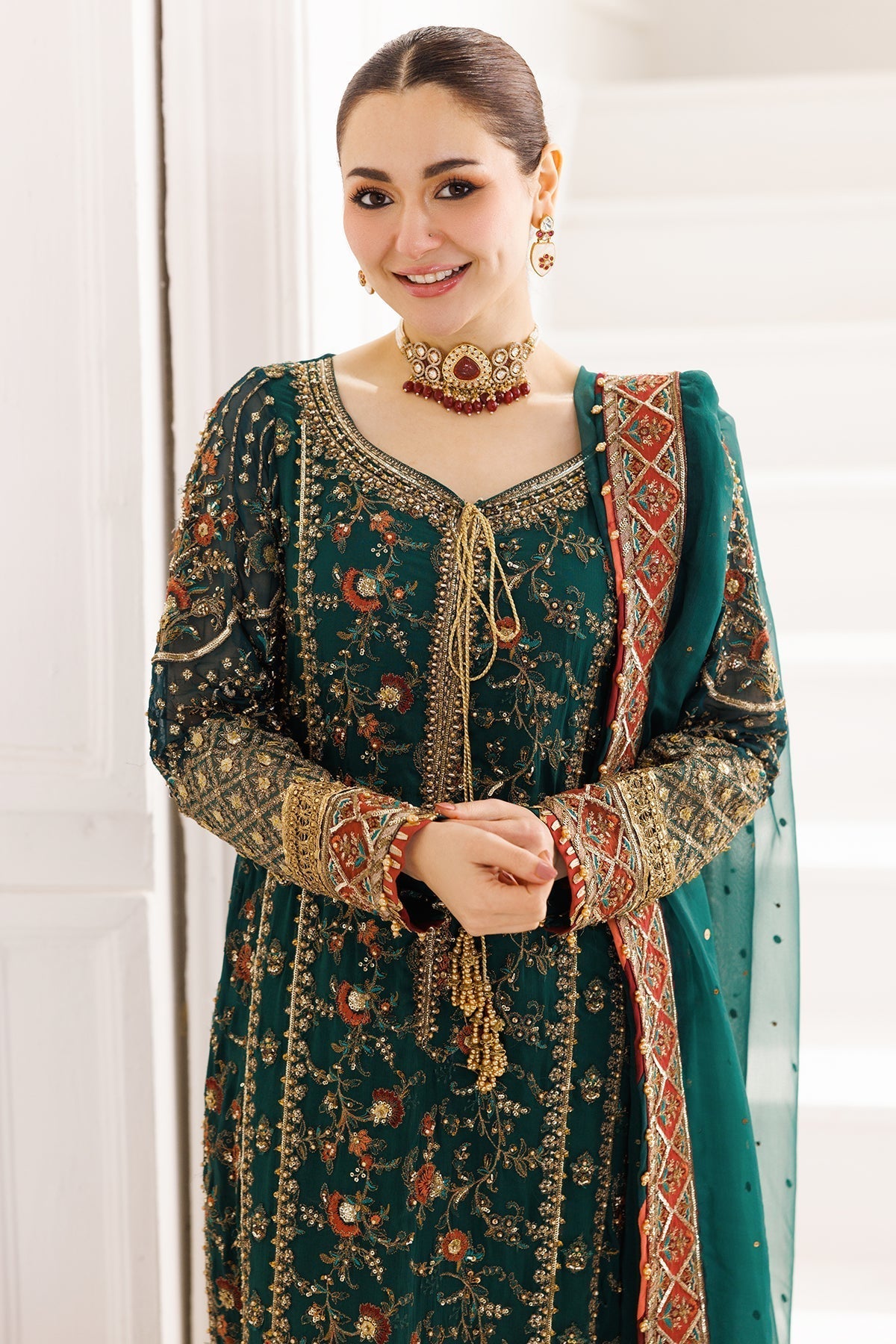 Charizma | Dastaan e Jashaan Formals 25 | DJ5-01 M Sea Green Chiffon