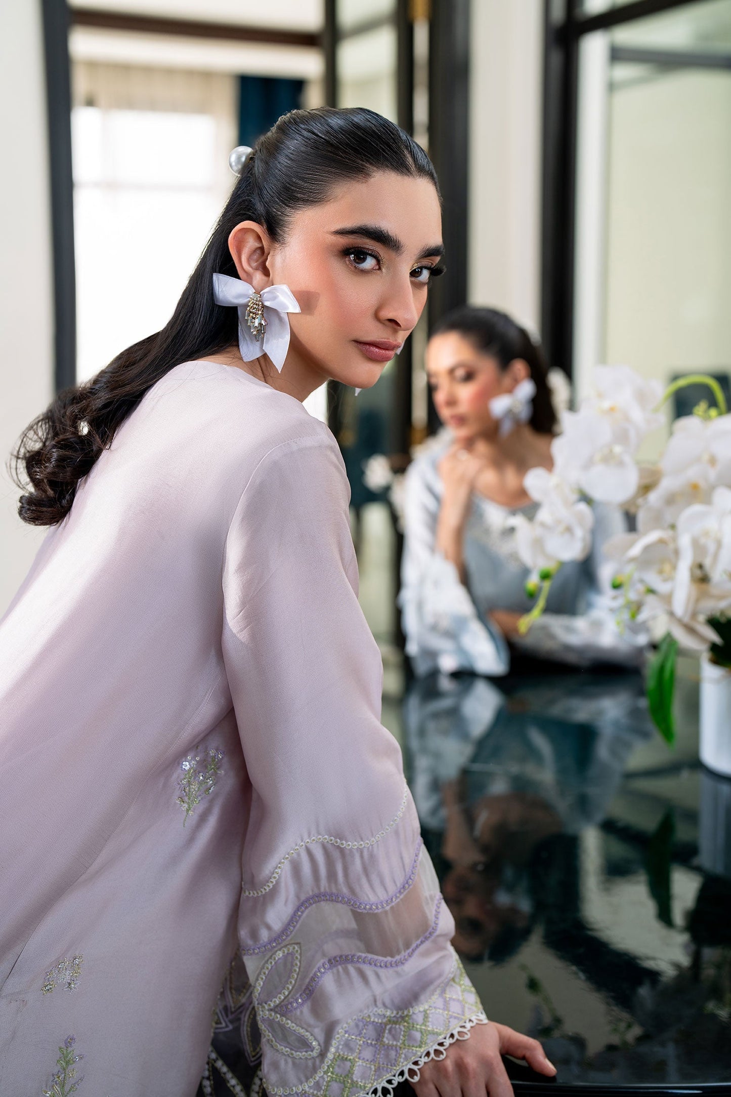 Dhanak | SS 25 Luxury Pret | SS25DL-0321 M Soft Lilac Sheesha Silk