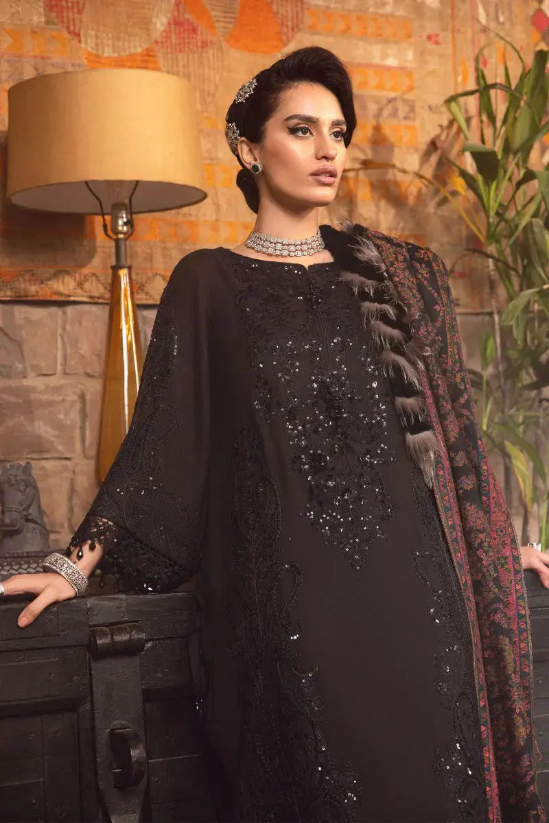 Maria B | Linen Collection | DL-1012 - Pakistani Designer Dress - by Maria B | Type: Luxury - 100% Original at Saira Sultan