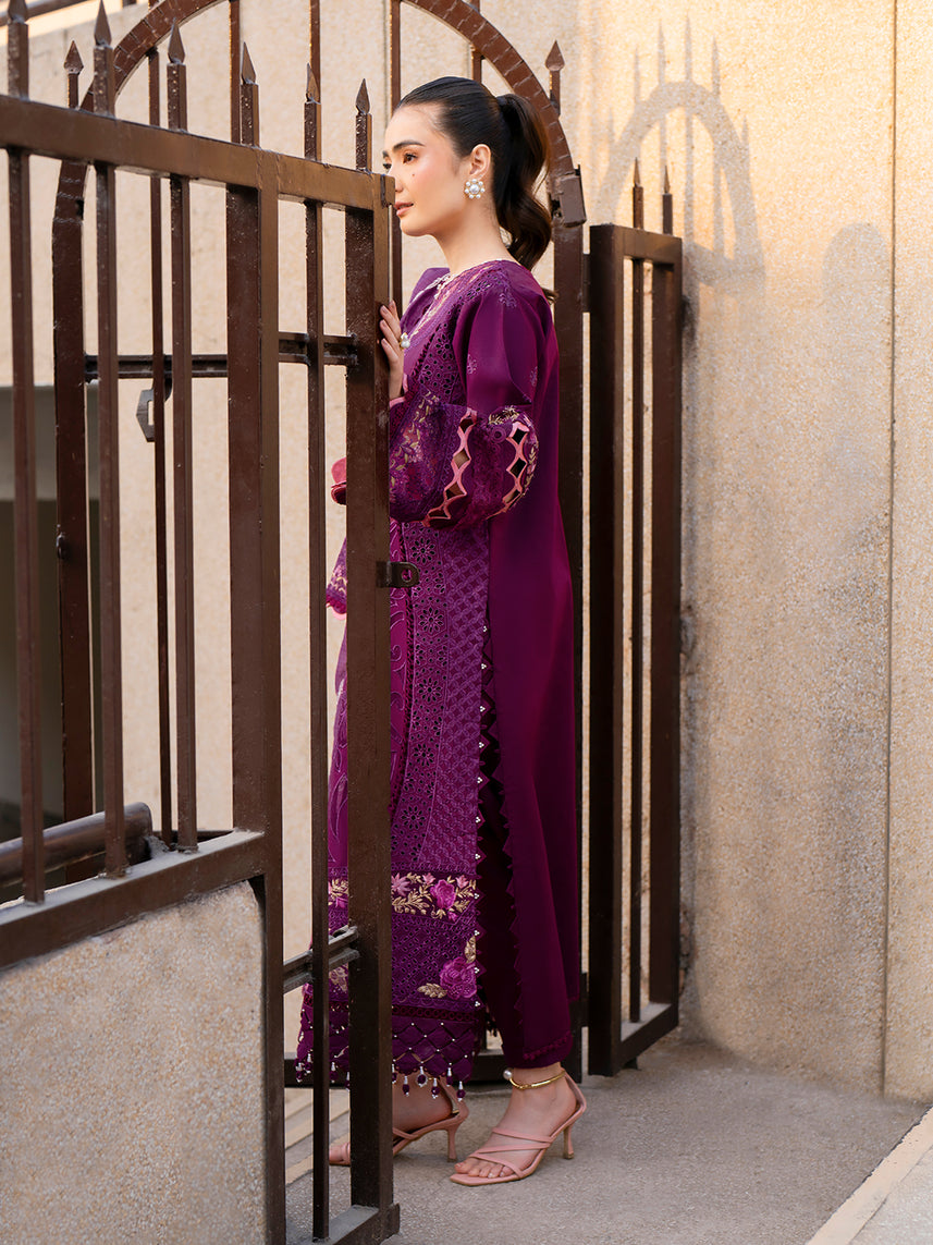 Parishay | Dil e Raqsam Festive Eid Lawn | DR-06 L Plum Lawn