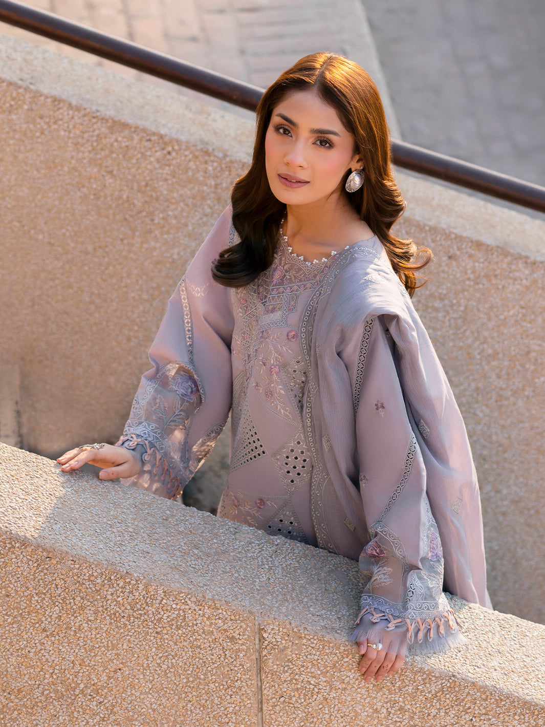 Parishay | Dil e Raqsam Festive Eid Lawn | DR-07 XL Lilac Lawn