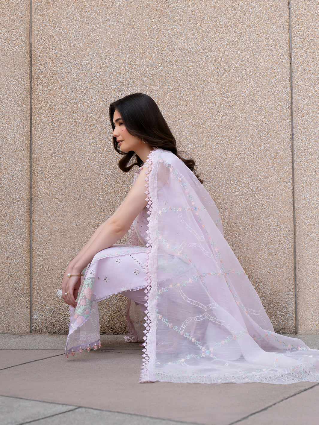 Parishay | Dil e Raqsam Festive Eid Lawn | DR-12 L Lilac Lawn